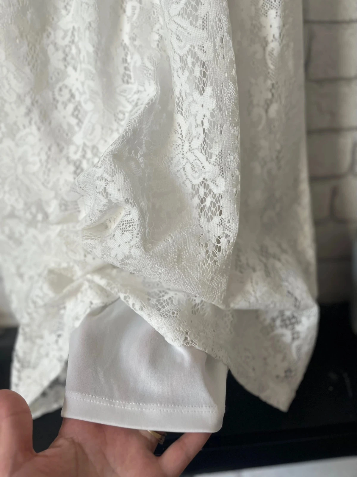 White lace dress – Size 40 – Good condition – photo 6